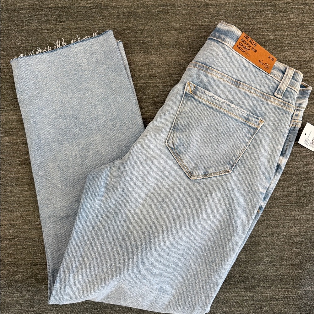 Kensie High Rise Slim Straight Jeans